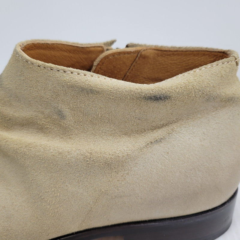 【現状渡し品】【メンズ】 PADRONE パドローネ SIDE ZIP SHORT BOOTS サイドジップ ショートブーツ 靴 164-261010-as-01-izu サイズ：41 カラー：ベージュ 万代Net店