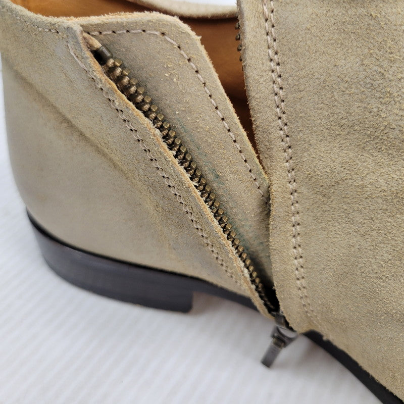【現状渡し品】【メンズ】 PADRONE パドローネ SIDE ZIP SHORT BOOTS サイドジップ ショートブーツ 靴 164-261010-as-01-izu サイズ：41 カラー：ベージュ 万代Net店