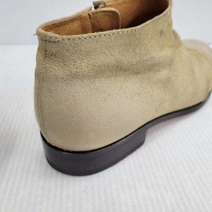 【現状渡し品】【メンズ】 PADRONE パドローネ SIDE ZIP SHORT BOOTS サイドジップ ショートブーツ 靴 164-261010-as-01-izu サイズ：41 カラー：ベージュ 万代Net店