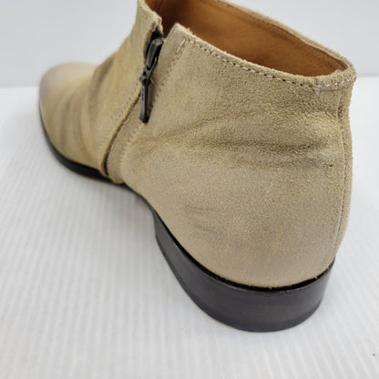 【現状渡し品】【メンズ】 PADRONE パドローネ SIDE ZIP SHORT BOOTS サイドジップ ショートブーツ 靴 164-261010-as-01-izu サイズ：41 カラー：ベージュ 万代Net店