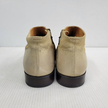 【現状渡し品】【メンズ】 PADRONE パドローネ SIDE ZIP SHORT BOOTS サイドジップ ショートブーツ 靴 164-261010-as-01-izu サイズ：41 カラー：ベージュ 万代Net店