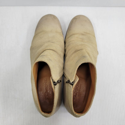 【現状渡し品】【メンズ】 PADRONE パドローネ SIDE ZIP SHORT BOOTS サイドジップ ショートブーツ 靴 164-261010-as-01-izu サイズ：41 カラー：ベージュ 万代Net店