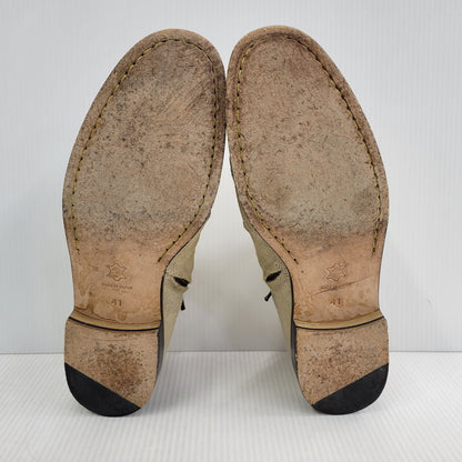 【現状渡し品】【メンズ】 PADRONE パドローネ SIDE ZIP SHORT BOOTS サイドジップ ショートブーツ 靴 164-261010-as-01-izu サイズ：41 カラー：ベージュ 万代Net店