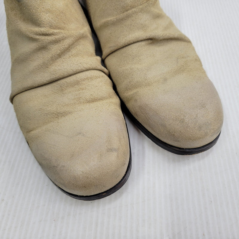 【現状渡し品】【メンズ】 PADRONE パドローネ SIDE ZIP SHORT BOOTS サイドジップ ショートブーツ 靴 164-261010-as-01-izu サイズ：41 カラー：ベージュ 万代Net店