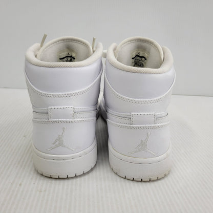 【中古品】【メンズ】 NIKE ナイキ AIR JORDAN 1 MID 554724-100 エア ジョーダン 1 ミッド スニーカー 靴 160-261010-as-12-izu サイズ：27cm カラー：WHITE/WHITE-COOL GREY 万代Net店