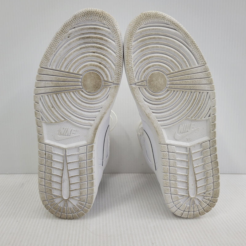 【中古品】【メンズ】 NIKE ナイキ AIR JORDAN 1 MID 554724-100 エア ジョーダン 1 ミッド スニーカー 靴 160-261010-as-12-izu サイズ：27cm カラー：WHITE/WHITE-COOL GREY 万代Net店