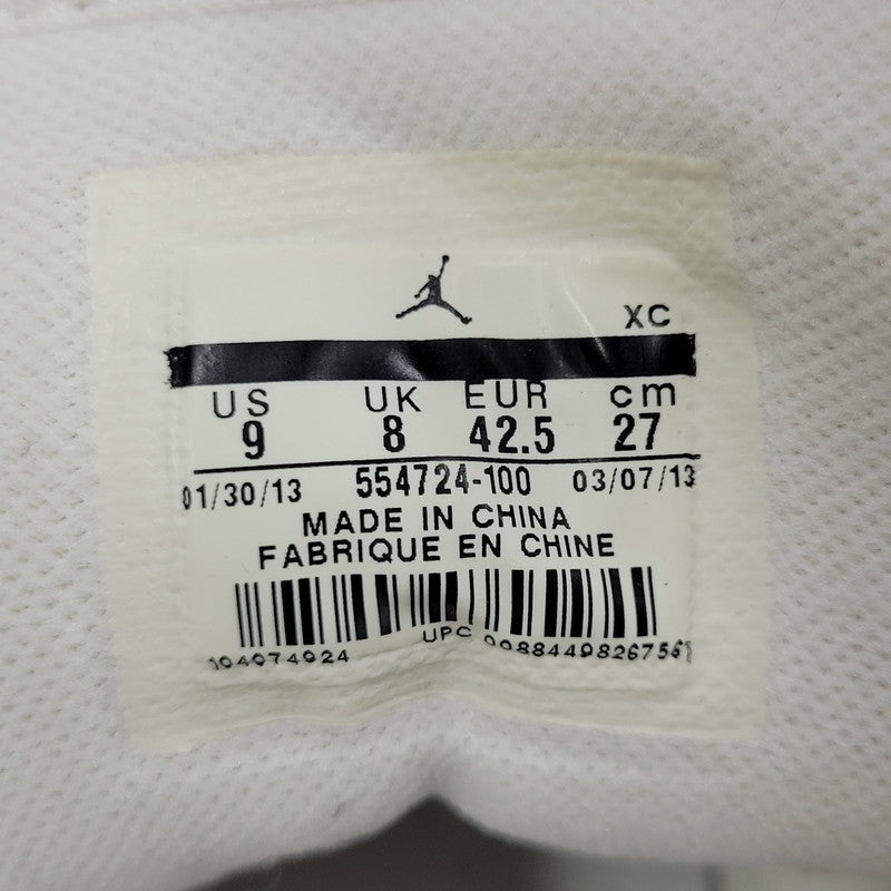 【中古品】【メンズ】 NIKE ナイキ AIR JORDAN 1 MID 554724-100 エア ジョーダン 1 ミッド スニーカー 靴 160-261010-as-12-izu サイズ：27cm カラー：WHITE/WHITE-COOL GREY 万代Net店