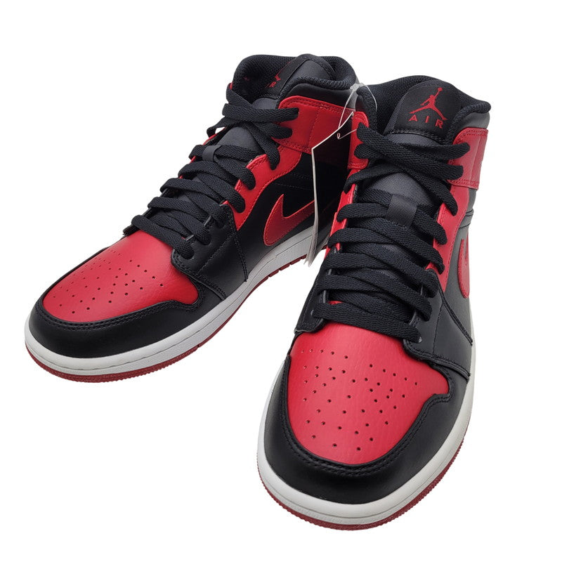 【中古品】【メンズ】 NIKE ナイキ AIR JORDAN 1 MID 554724-074 エア ジョーダン 1 ミッド スニーカー 靴 160-261011-as-02-izu サイズ：26.5cm カラー：BLACK/GYM RED-WHITE 万代Net店