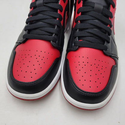 【中古品】【メンズ】 NIKE ナイキ AIR JORDAN 1 MID 554724-074 エア ジョーダン 1 ミッド スニーカー 靴 160-261011-as-02-izu サイズ：26.5cm カラー：BLACK/GYM RED-WHITE 万代Net店