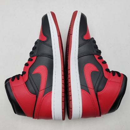 【中古品】【メンズ】 NIKE ナイキ AIR JORDAN 1 MID 554724-074 エア ジョーダン 1 ミッド スニーカー 靴 160-261011-as-02-izu サイズ：26.5cm カラー：BLACK/GYM RED-WHITE 万代Net店