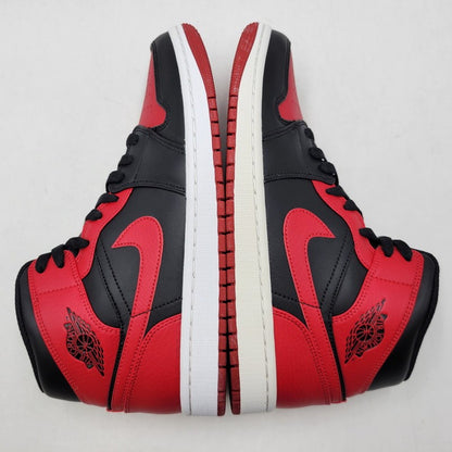 【中古品】【メンズ】 NIKE ナイキ AIR JORDAN 1 MID 554724-074 エア ジョーダン 1 ミッド スニーカー 靴 160-261011-as-02-izu サイズ：26.5cm カラー：BLACK/GYM RED-WHITE 万代Net店
