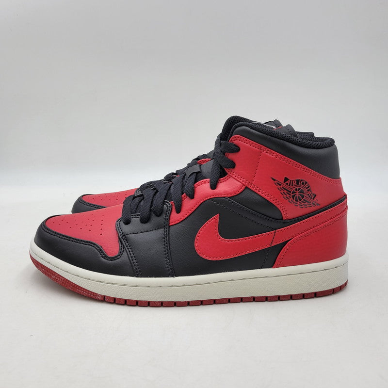 【中古品】【メンズ】 NIKE ナイキ AIR JORDAN 1 MID 554724-074 エア ジョーダン 1 ミッド スニーカー 靴 160-261011-as-02-izu サイズ：26.5cm カラー：BLACK/GYM RED-WHITE 万代Net店