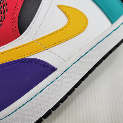 【中古品】【メンズ】 NIKE ナイキ AIR JORDAN 1 MID 554724-125 エアジョーダン 1 ミッド スニーカー 靴 160-261010-as-16-izu サイズ：27cm カラー：WHITE/UNIVERSITY RED-BLACK 万代Net店