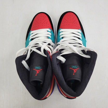 【中古品】【メンズ】 NIKE ナイキ AIR JORDAN 1 MID 554724-125 エアジョーダン 1 ミッド スニーカー 靴 160-261010-as-16-izu サイズ：27cm カラー：WHITE/UNIVERSITY RED-BLACK 万代Net店