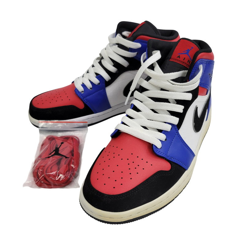 【中古品】【メンズ】 NIKE ナイキ AIR JORDAN 1 MID 554724-124 エアジョーダン 1 ミッド スニーカー 靴 160-261010-as-14-izu サイズ：27cm カラー：WHITE/BLACK-HYPER ROYAL 万代Net店