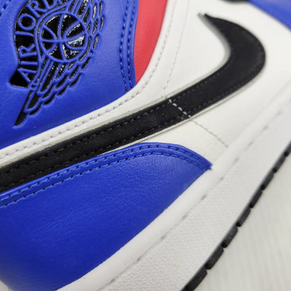 【中古品】【メンズ】 NIKE ナイキ AIR JORDAN 1 MID 554724-124 エアジョーダン 1 ミッド スニーカー 靴 160-261010-as-14-izu サイズ：27cm カラー：WHITE/BLACK-HYPER ROYAL 万代Net店