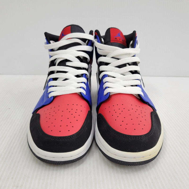 【中古品】【メンズ】 NIKE ナイキ AIR JORDAN 1 MID 554724-124 エアジョーダン 1 ミッド スニーカー 靴 160-261010-as-14-izu サイズ：27cm カラー：WHITE/BLACK-HYPER ROYAL 万代Net店