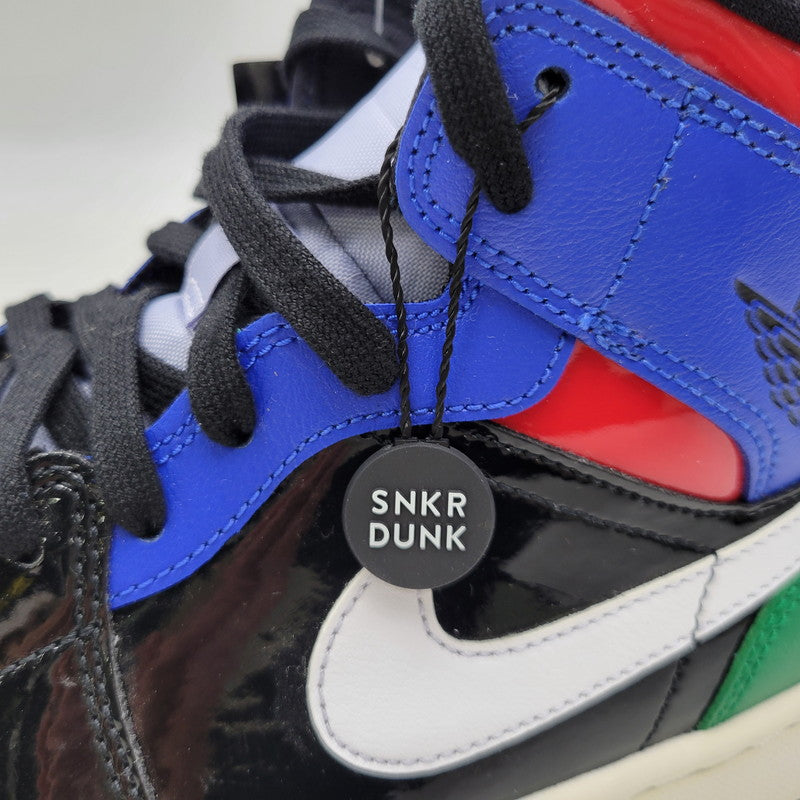 【中古品】【メンズ】 NIKE ナイキ WMNS AIR JORDAN 1 MID SE CV5276-001 ウィメンズ エア ジョーダン 1 ミッド SE スニーカー 靴 160-261011-as-07-izu サイズ：27.5cm カラー：BLACK/GAME ROYAL-WHITE-GYM RED-PINE GREEN 万代Net店