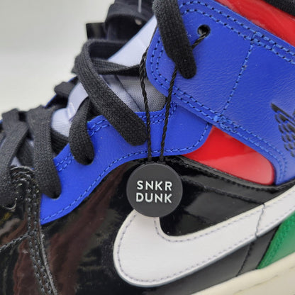 【中古品】【メンズ】 NIKE ナイキ WMNS AIR JORDAN 1 MID SE CV5276-001 ウィメンズ エア ジョーダン 1 ミッド SE スニーカー 靴 160-261011-as-07-izu サイズ：27.5cm カラー：BLACK/GAME ROYAL-WHITE-GYM RED-PINE GREEN 万代Net店