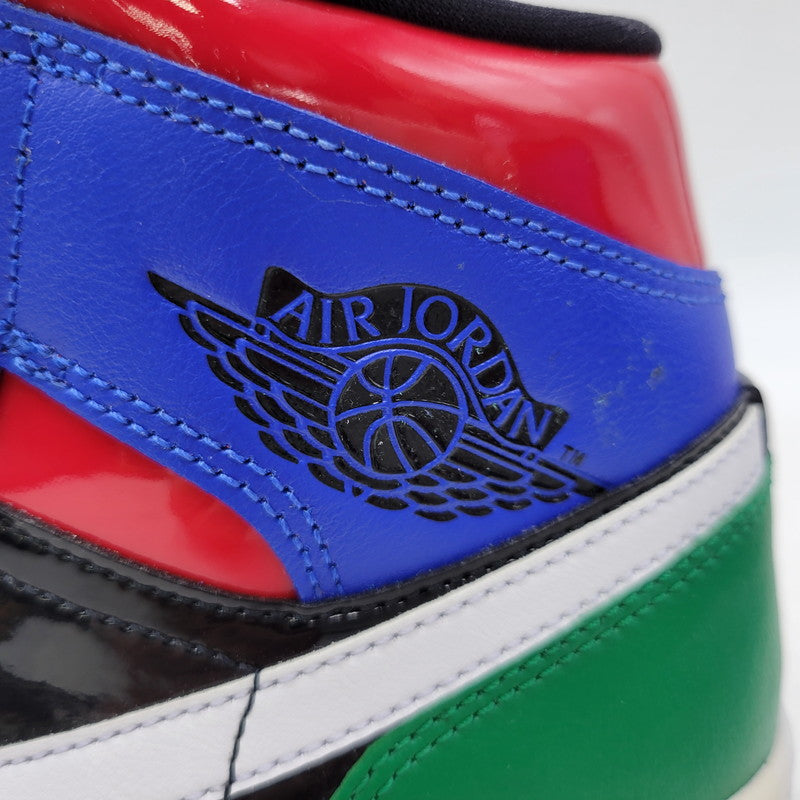【中古品】【メンズ】 NIKE ナイキ WMNS AIR JORDAN 1 MID SE CV5276-001 ウィメンズ エア ジョーダン 1 ミッド SE スニーカー 靴 160-261011-as-07-izu サイズ：27.5cm カラー：BLACK/GAME ROYAL-WHITE-GYM RED-PINE GREEN 万代Net店