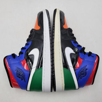【中古品】【メンズ】 NIKE ナイキ WMNS AIR JORDAN 1 MID SE CV5276-001 ウィメンズ エア ジョーダン 1 ミッド SE スニーカー 靴 160-261011-as-07-izu サイズ：27.5cm カラー：BLACK/GAME ROYAL-WHITE-GYM RED-PINE GREEN 万代Net店