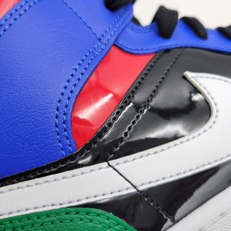 【中古品】【メンズ】 NIKE ナイキ WMNS AIR JORDAN 1 MID SE CV5276-001 ウィメンズ エア ジョーダン 1 ミッド SE スニーカー 靴 160-261011-as-07-izu サイズ：27.5cm カラー：BLACK/GAME ROYAL-WHITE-GYM RED-PINE GREEN 万代Net店