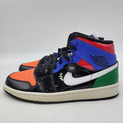 【中古品】【メンズ】 NIKE ナイキ WMNS AIR JORDAN 1 MID SE CV5276-001 ウィメンズ エア ジョーダン 1 ミッド SE スニーカー 靴 160-261011-as-07-izu サイズ：27.5cm カラー：BLACK/GAME ROYAL-WHITE-GYM RED-PINE GREEN 万代Net店