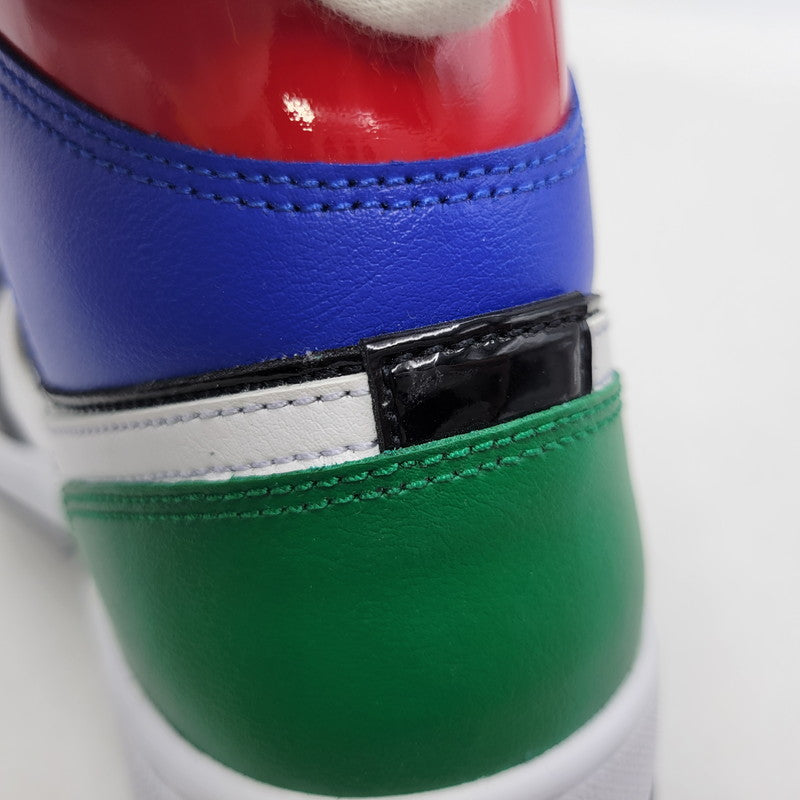 【中古品】【メンズ】 NIKE ナイキ WMNS AIR JORDAN 1 MID SE CV5276-001 ウィメンズ エア ジョーダン 1 ミッド SE スニーカー 靴 160-261011-as-07-izu サイズ：27.5cm カラー：BLACK/GAME ROYAL-WHITE-GYM RED-PINE GREEN 万代Net店