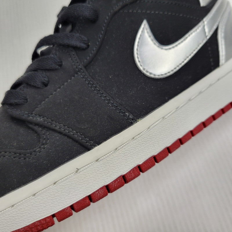 【中古品】【メンズ】 NIKE ナイキ AIR JORDAN 1 MID 554724-057 エア ジョーダン 1 ミッド スニーカー 靴 160-261010-as-15-izu サイズ：27cm カラー：BLACK/GYM RED-METALIC SILVER 万代Net店