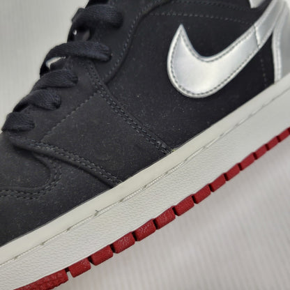 【中古品】【メンズ】 NIKE ナイキ AIR JORDAN 1 MID 554724-057 エア ジョーダン 1 ミッド スニーカー 靴 160-261010-as-15-izu サイズ：27cm カラー：BLACK/GYM RED-METALIC SILVER 万代Net店