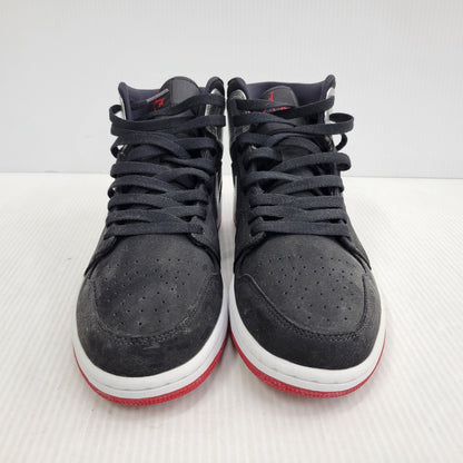 【中古品】【メンズ】 NIKE ナイキ AIR JORDAN 1 MID 554724-057 エア ジョーダン 1 ミッド スニーカー 靴 160-261010-as-15-izu サイズ：27cm カラー：BLACK/GYM RED-METALIC SILVER 万代Net店