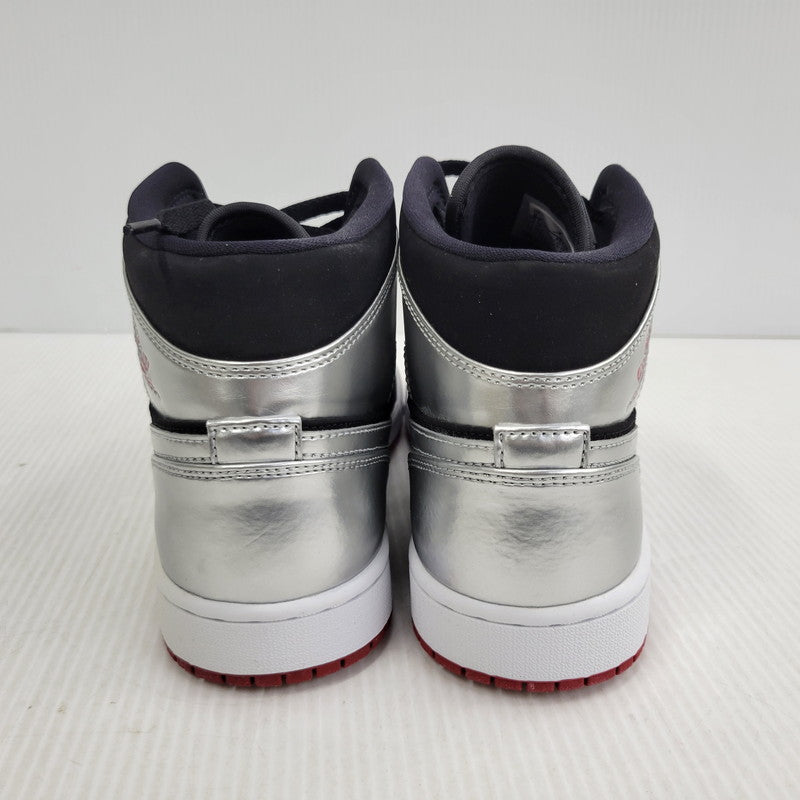【中古品】【メンズ】 NIKE ナイキ AIR JORDAN 1 MID 554724-057 エア ジョーダン 1 ミッド スニーカー 靴 160-261010-as-15-izu サイズ：27cm カラー：BLACK/GYM RED-METALIC SILVER 万代Net店