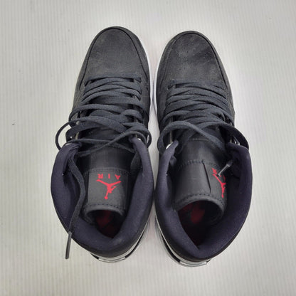 【中古品】【メンズ】 NIKE ナイキ AIR JORDAN 1 MID 554724-057 エア ジョーダン 1 ミッド スニーカー 靴 160-261010-as-15-izu サイズ：27cm カラー：BLACK/GYM RED-METALIC SILVER 万代Net店