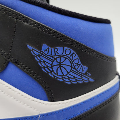 【中古美品】【メンズ】 NIKE ナイキ AIR JORDAN 1 MID 554724-140 エアジョーダン 1 ミッド スニーカー 靴 160-261011-as-01-izu サイズ：27cm カラー：WHITE/RACER BLUE-BLACK 万代Net店
