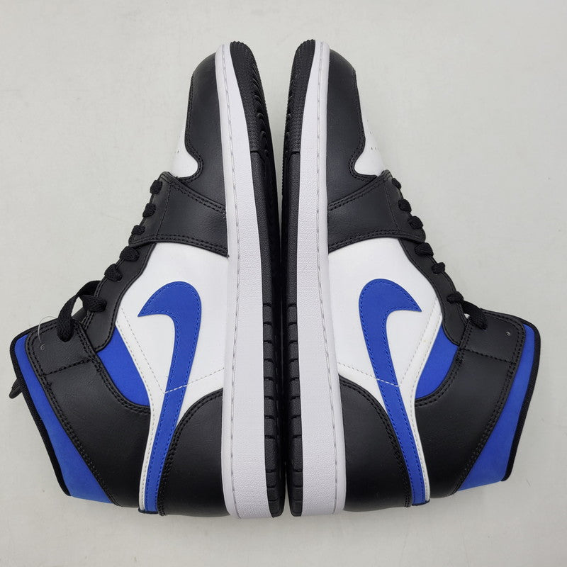 【中古美品】【メンズ】 NIKE ナイキ AIR JORDAN 1 MID 554724-140 エアジョーダン 1 ミッド スニーカー 靴 160-261011-as-01-izu サイズ：27cm カラー：WHITE/RACER BLUE-BLACK 万代Net店