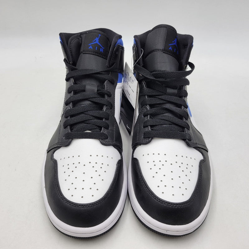 【中古美品】【メンズ】 NIKE ナイキ AIR JORDAN 1 MID 554724-140 エアジョーダン 1 ミッド スニーカー 靴 160-261011-as-01-izu サイズ：27cm カラー：WHITE/RACER BLUE-BLACK 万代Net店