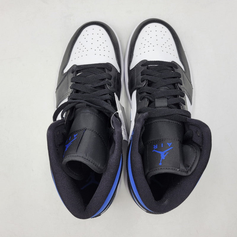 【中古美品】【メンズ】 NIKE ナイキ AIR JORDAN 1 MID 554724-140 エアジョーダン 1 ミッド スニーカー 靴 160-261011-as-01-izu サイズ：27cm カラー：WHITE/RACER BLUE-BLACK 万代Net店