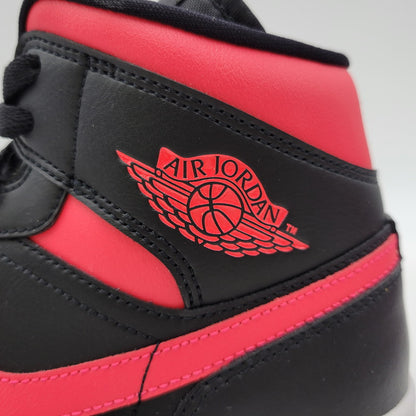 【中古品】【メンズ】 NIKE ナイキ WMNS AIR JORDAN 1 MID BQ6472-004 ウィメンズ エア ジョーダン 1 ミッド スニーカー 靴 160-261011-as-06-izu サイズ：27cm カラー：BLACK/SIREN RED/WHITE 万代Net店