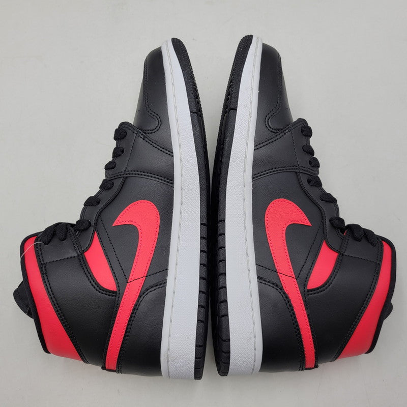 【中古品】【メンズ】 NIKE ナイキ WMNS AIR JORDAN 1 MID BQ6472-004 ウィメンズ エア ジョーダン 1 ミッド スニーカー 靴 160-261011-as-06-izu サイズ：27cm カラー：BLACK/SIREN RED/WHITE 万代Net店