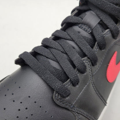 【中古品】【メンズ】 NIKE ナイキ WMNS AIR JORDAN 1 MID BQ6472-004 ウィメンズ エア ジョーダン 1 ミッド スニーカー 靴 160-261011-as-06-izu サイズ：27cm カラー：BLACK/SIREN RED/WHITE 万代Net店