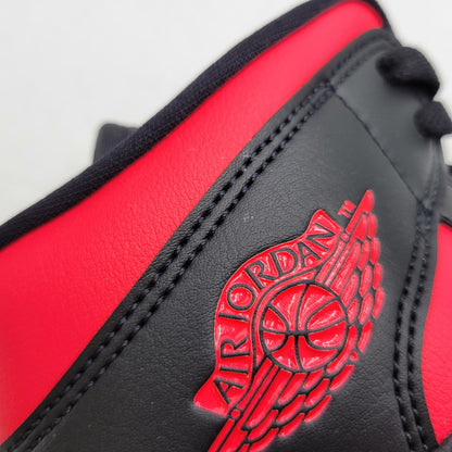 【中古品】【メンズ】 NIKE ナイキ WMNS AIR JORDAN 1 MID BQ6472-004 ウィメンズ エア ジョーダン 1 ミッド スニーカー 靴 160-261011-as-06-izu サイズ：27cm カラー：BLACK/SIREN RED/WHITE 万代Net店