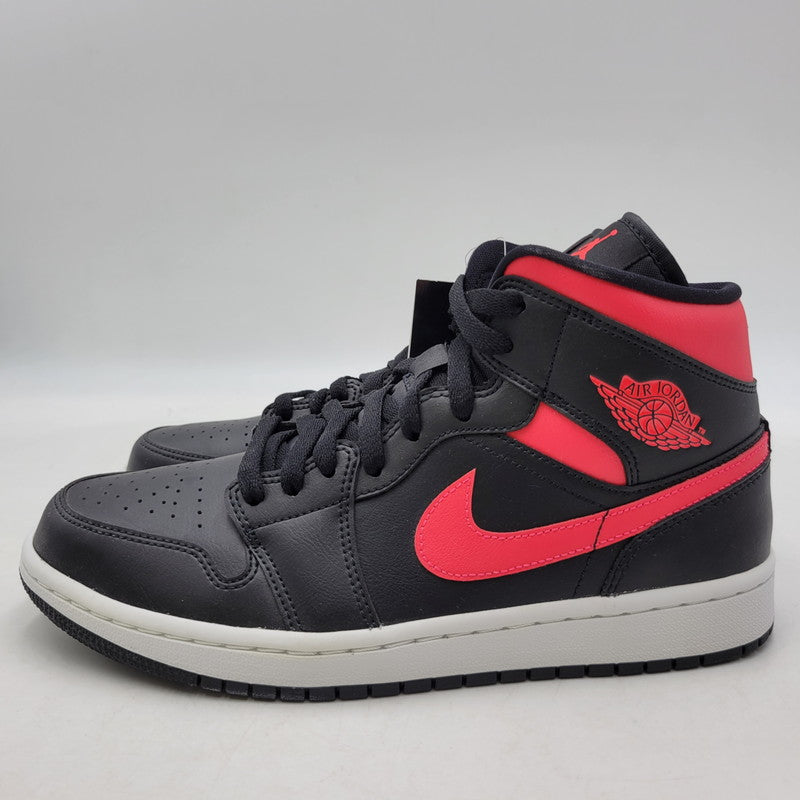 【中古品】【メンズ】 NIKE ナイキ WMNS AIR JORDAN 1 MID BQ6472-004 ウィメンズ エア ジョーダン 1 ミッド スニーカー 靴 160-261011-as-06-izu サイズ：27cm カラー：BLACK/SIREN RED/WHITE 万代Net店