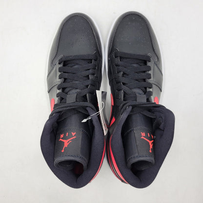 【中古品】【メンズ】 NIKE ナイキ WMNS AIR JORDAN 1 MID BQ6472-004 ウィメンズ エア ジョーダン 1 ミッド スニーカー 靴 160-261011-as-06-izu サイズ：27cm カラー：BLACK/SIREN RED/WHITE 万代Net店