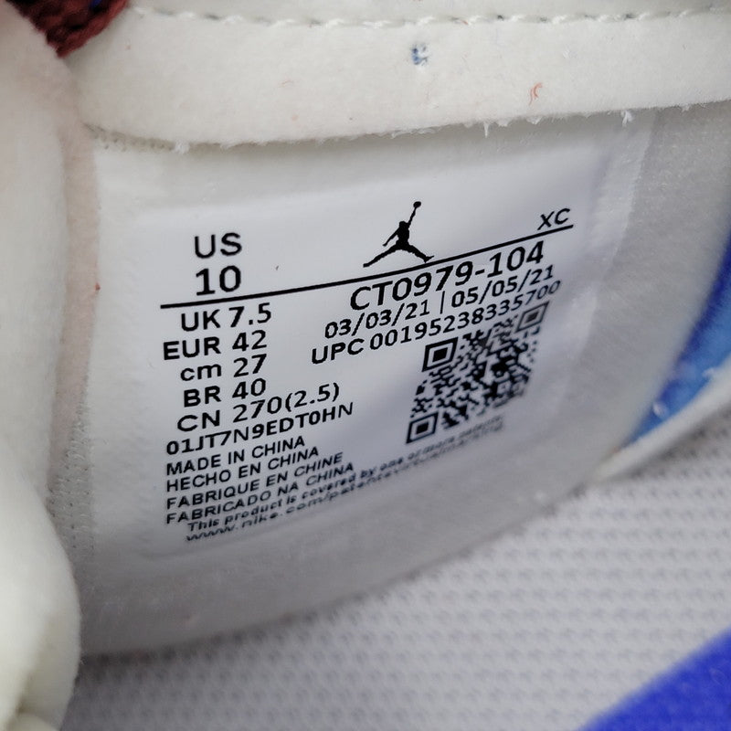 【中古品】【メンズ】 NIKE ナイキ WMNS AIR JORDAN 1 ZOOM AIR CMFT CT0979-104 ウィメンズ エア ジョーダン 1 ズーム エア コンフォート スニーカー 靴 160-261011-as-05-izu サイズ：27cm カラー：TEAM RED/SAIL-HYPER ROYAL 万代Net店