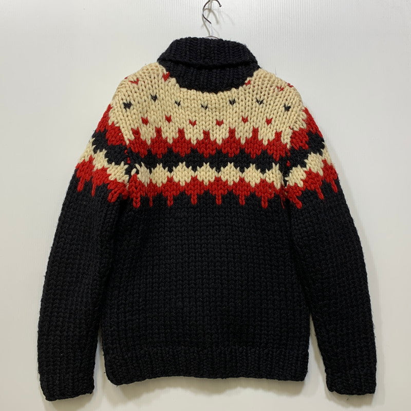 【中古品】【メンズ】 TMT ティーエムティー COWICHAN SWEATER JACKET カウチン セータージャケット トップ 140-261011-sm-02-izu サイズ：M カラー：ブラック 万代Net店