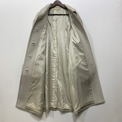 【中古品】【レディース】 CELINE セリーヌ WOOL COAT ウール コート アウター 168-261011-kh-10-izu サイズ：38 カラー：アイボリー 万代Net店