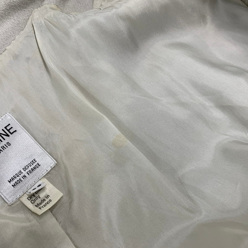 【中古品】【レディース】 CELINE セリーヌ WOOL COAT ウール コート アウター 168-261011-kh-10-izu サイズ：38 カラー：アイボリー 万代Net店
