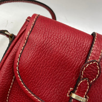 【中古品】【レディース】 CELINE セリーヌ SHOULDER BAG ショルダー バッグ カバン 鞄 180-261017-cs-03-izu カラー：レッド 万代Net店
