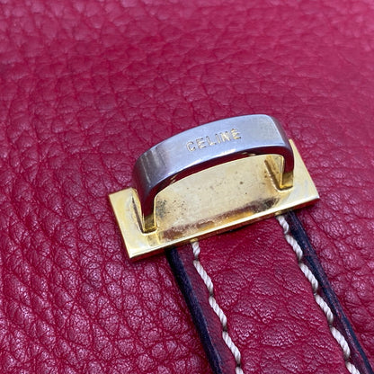 【中古品】【レディース】 CELINE セリーヌ SHOULDER BAG ショルダー バッグ カバン 鞄 180-261017-cs-03-izu カラー：レッド 万代Net店