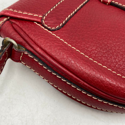 【中古品】【レディース】 CELINE セリーヌ SHOULDER BAG ショルダー バッグ カバン 鞄 180-261017-cs-03-izu カラー：レッド 万代Net店